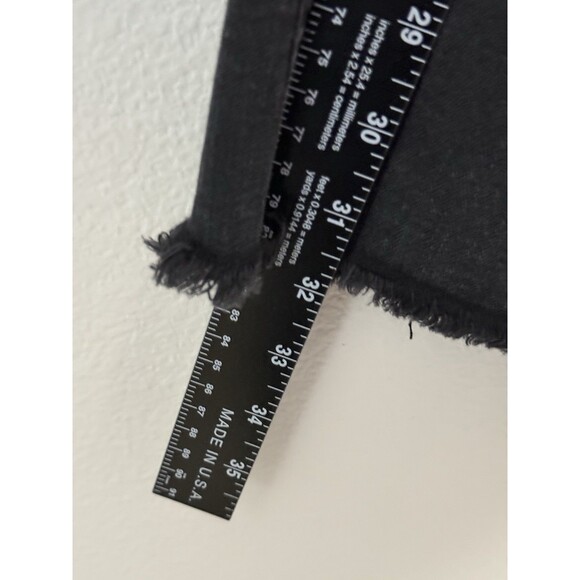 WASH LAB Front Slit Straight Brushed Black Women's Size 30 Jeans Wide Leg Panels - Picture 11 of 15